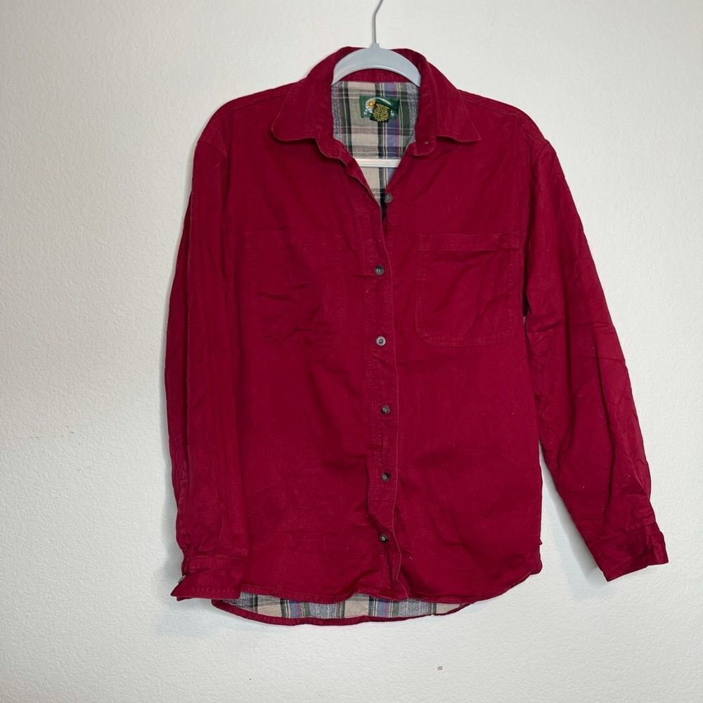 Cabelas women’s shirt jacket lined with flannel